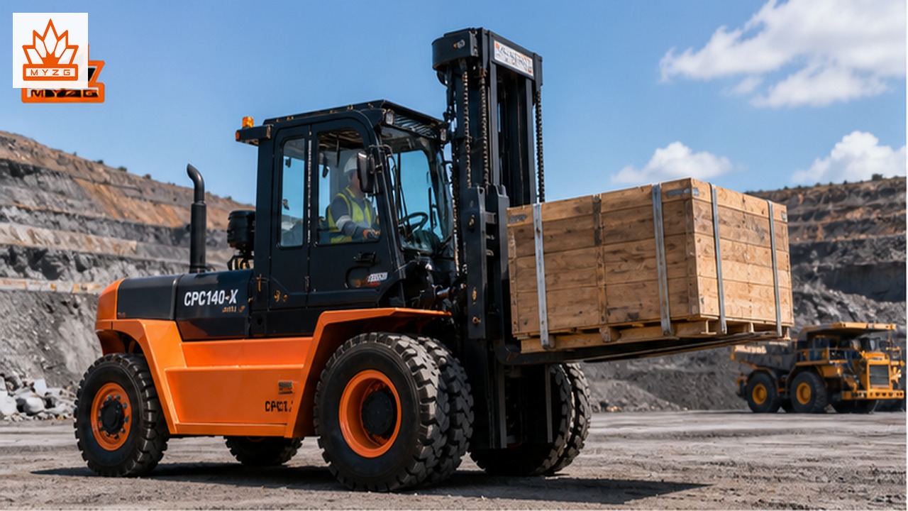 CPC140-X Diesel Forklift for Mining Maintenance Yard Logistics