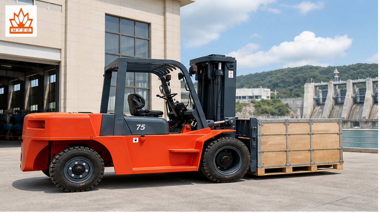 CPC190-X Diesel Forklift for Hydroelectric Maintenance Yard Logistics