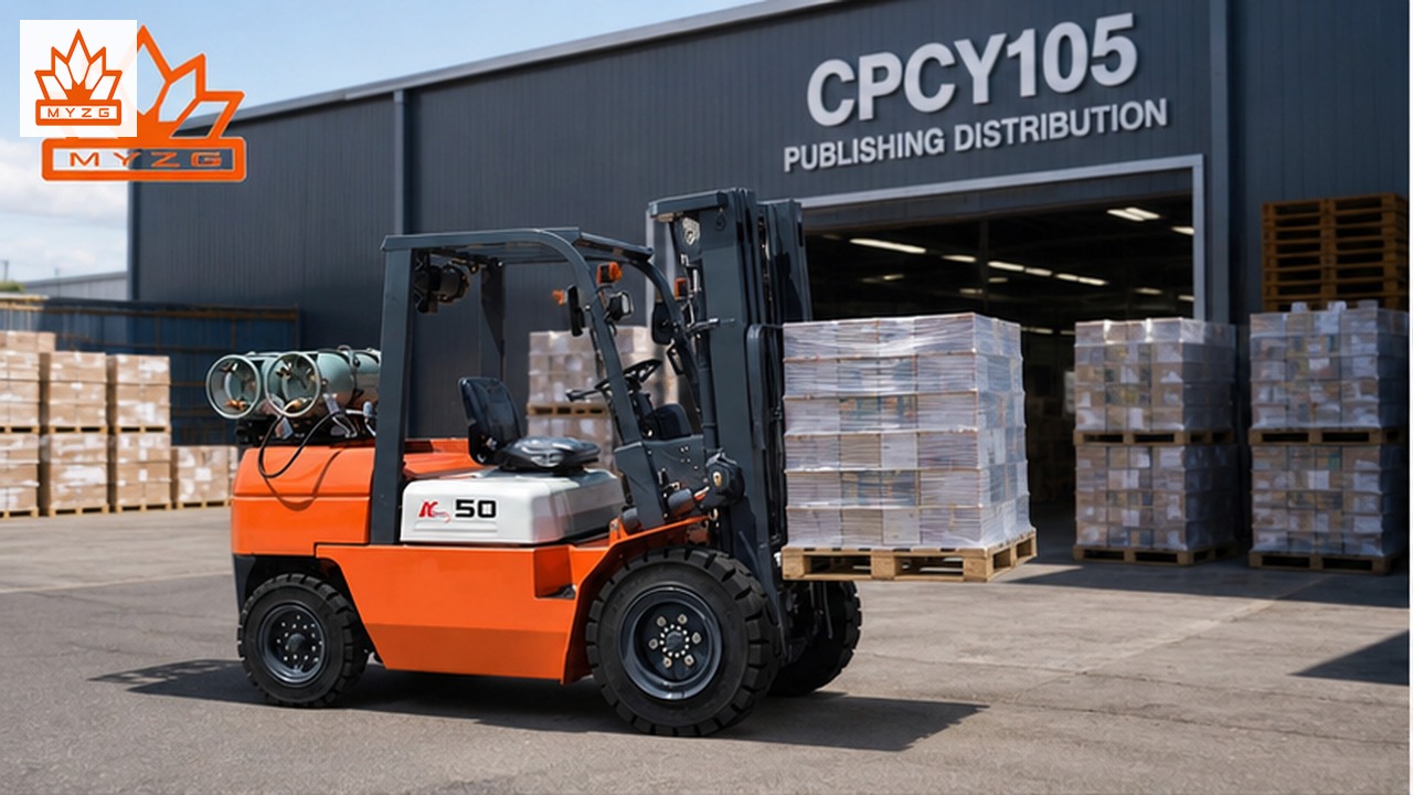 CPCY105 LPG Forklift for Publishing and Book Distribution