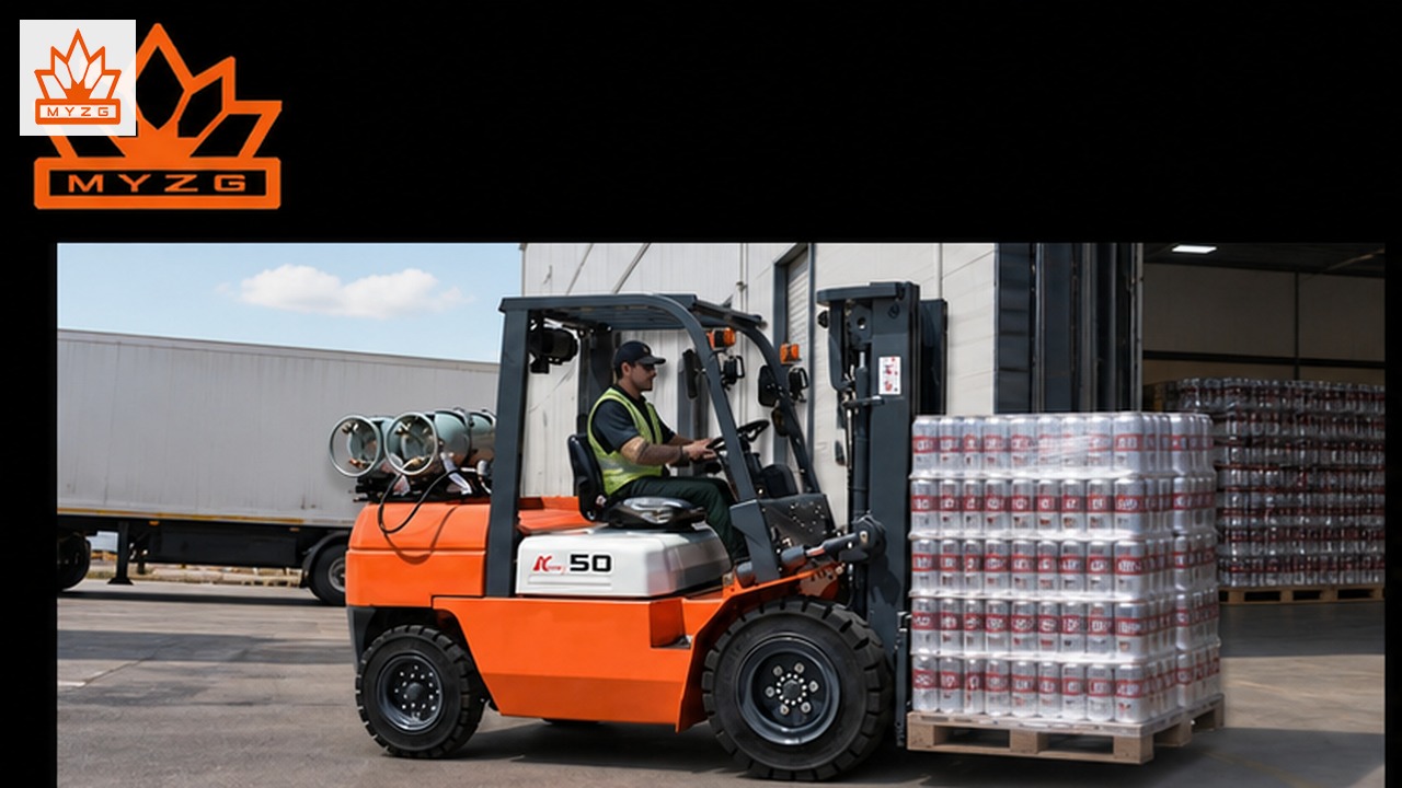 CPCY110 LPG Forklift for Beverage Can Distribution