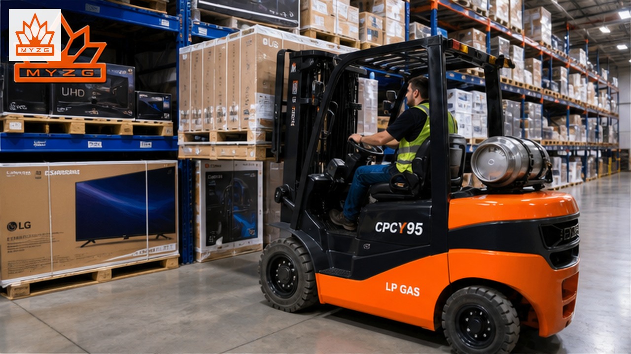 CPCY95 LPG Forklift for Consumer Electronics Distribution