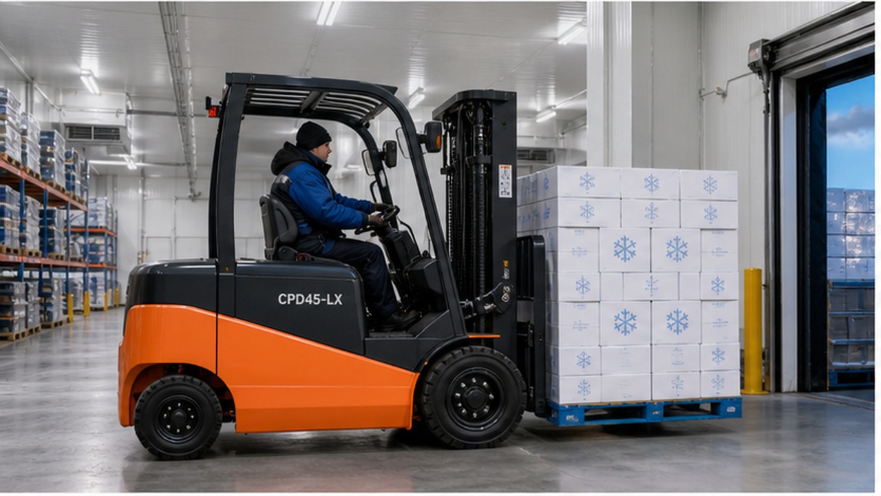 CPD45-LX Lithium Electric Forklift for Cold-Chain Packaging Logistics