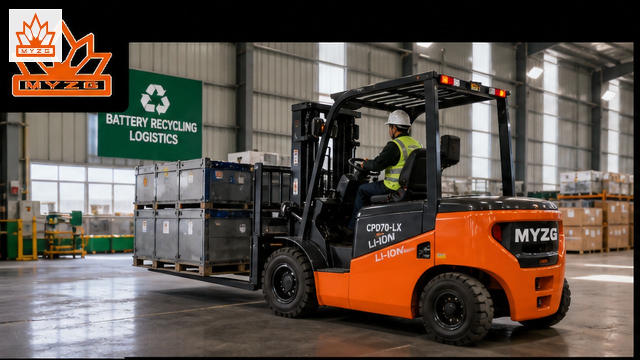 CPD70-LX Lithium Electric Forklift for Battery Recycling Logistics
