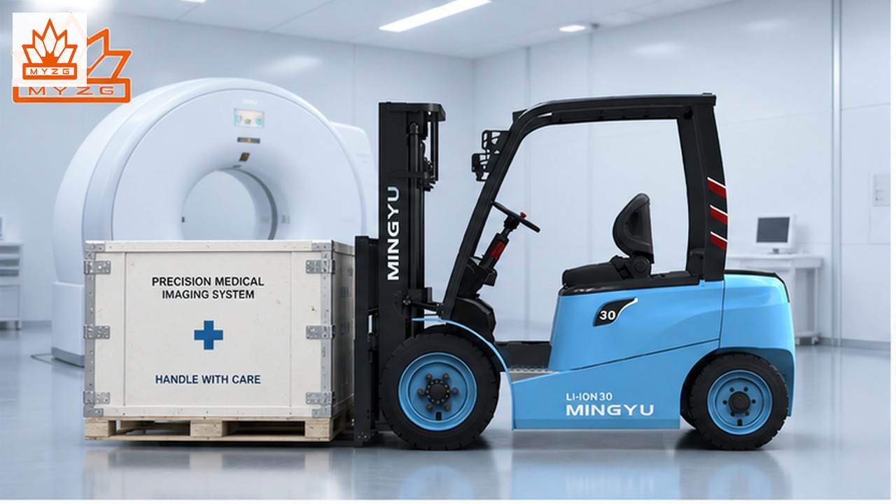 CPD75-LX Lithium Electric Forklift for Medical Imaging Equipment Logistics