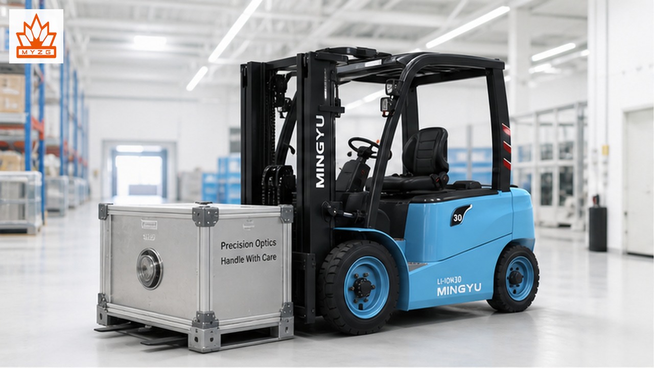 CPD90-LX Lithium Electric Forklift for Precision Optics Distribution Logistics