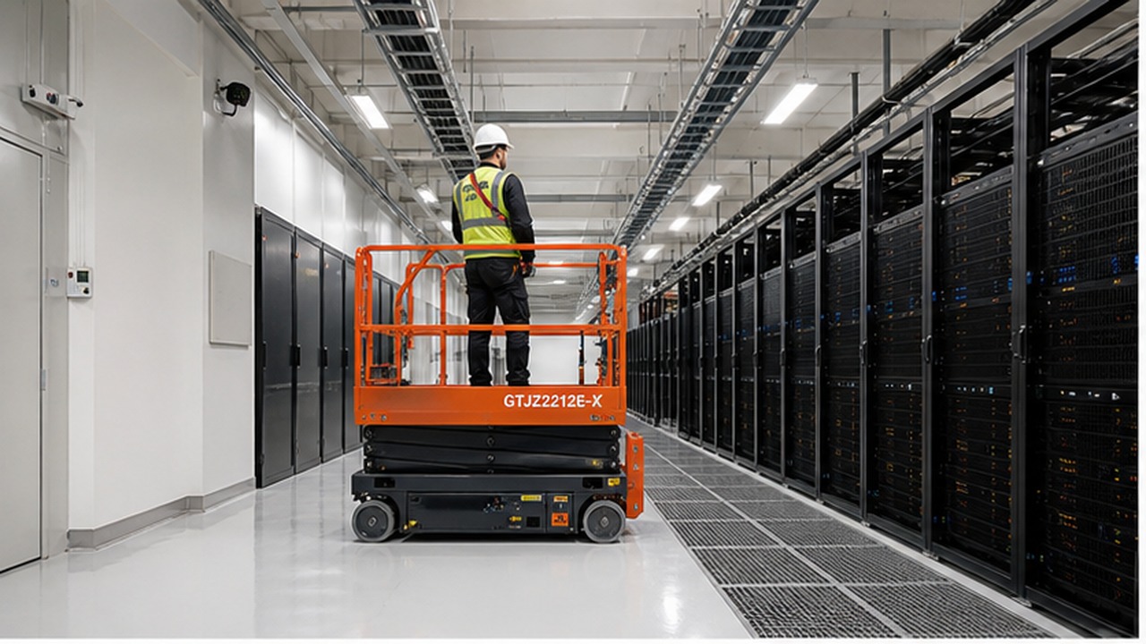 GTJZ2212E-X Electric Scissor Lift for Data Center and Stadium Service