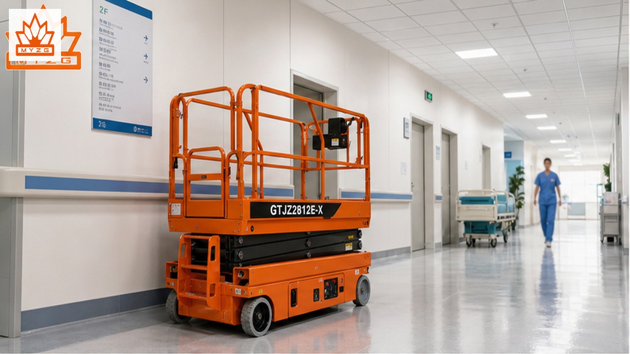 GTJZ2812E-X Electric Scissor Lift for Hospital and Sports Arena Service