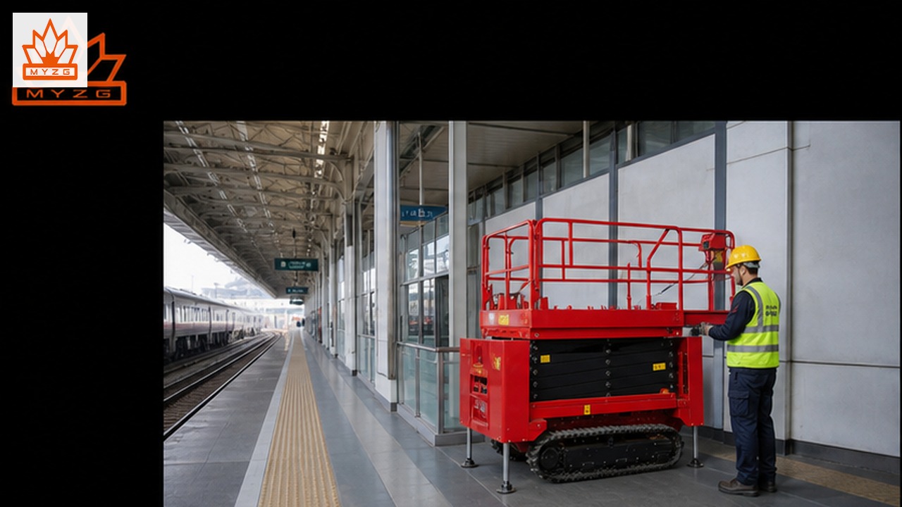 GTJZ3412E-X Electric Scissor Lift for Railway Station and Depot Service