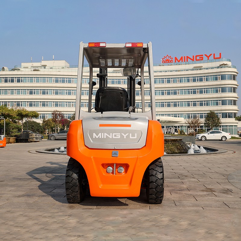 ZGFORKLIFT lithium electric counterbalance forklift moving precision components in manufacturing