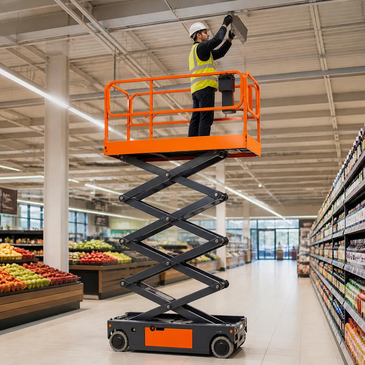 ZGFORKLIFT 3 ton lithium-ion electric forklift handling consumer goods in a distribution center